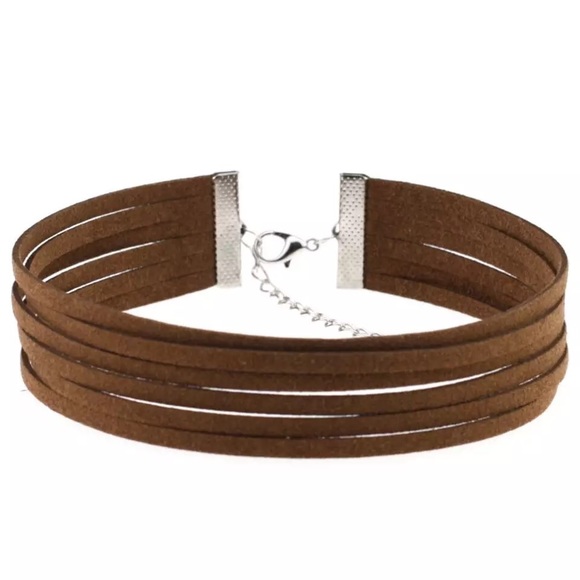 4/$15 π Mix & Match Brown Layered Choker Necklace - Picture 1 of 1
